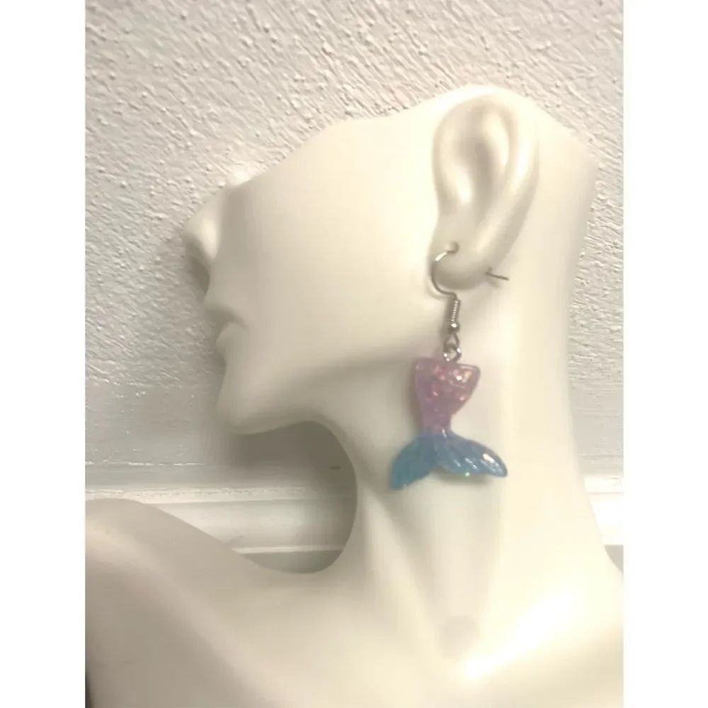 Mermaid Tail Statement Earrings